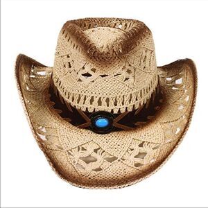 Western Style Classic Vintage Cowboy Straw Hat